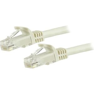 StarTech CAT6 kabel patchkabel snagless RJ45 connectors koperdraad ETL 1,5 m wit