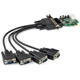 StarTech - 4 Poort PCI Express RS232 Adapterkaart - Seriële Poorten - Compatibel met Windows en Linux