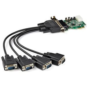 StarTech - 4 Poort PCI Express RS232 Adapterkaart - Seriële Poorten - Compatibel met Windows en Linux