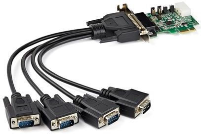 StarTech - 4 Poort PCI Express RS232 Adapterkaart - Seriële Poorten - Compatibel met Windows en Linux