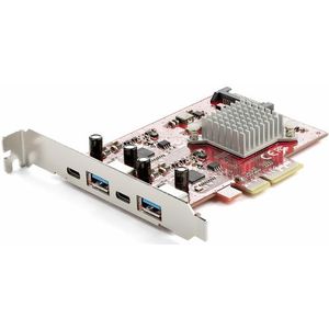 USB 3.2 Gen 2 Combokaart - 4-poorts - PCI Express - 10Gbps - Zwart