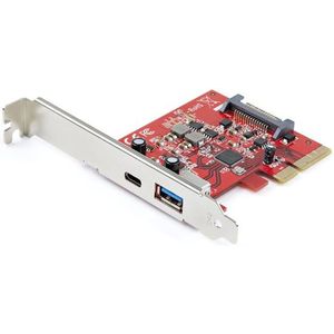 StarTech .com 2-poorts 10Gbps USB-A & USB-C PCIe kaartadapter, Controlekaart