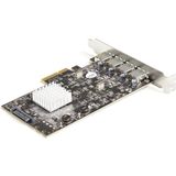 StarTech 4-Port USB PCIe Card - Zwart - USB 3.2 Gen 2 - PCIe 3.0