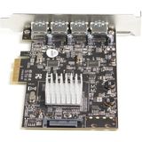 StarTech 4-Port USB PCIe Card - Zwart - USB 3.2 Gen 2 - PCIe 3.0