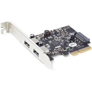 StarTech - 2 Poorts USB 3.2 Gen 2 PCIe Kaart - USB-A 10Gbps - Zwart