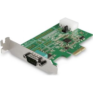 StarTech.com 4 Port PCI Express RS232 Seriële Kaart, PCIe RS232 Serial Host Controller Kaart, PCIe naar Serial DB9 Adapter Kaart, 16950 UART