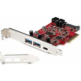 StarTech - 5 Poorts USB PCIe Kaart - 10Gbps - 2x USB Type-A/1x USB Type-C/1x IDC