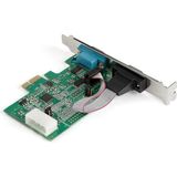 2-Poorts PCI Express RS232 Seriële Adapterkaart - Zwart - Met Steunen - 921,6 Kbps