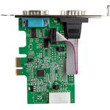 2-Poorts PCI Express RS232 Seriële Adapterkaart - Zwart - Met Steunen - 921,6 Kbps