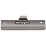 StarTech.com USB-C Audio & Oplaadadapter - USB-C Audio Adapter met 3.5mm TRRS Koptelefoon/Headset Jack en 60W USB Type-C Power Delivery Pass-through - Voor USB-C Telefoon/Tablet/Laptop