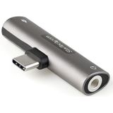 StarTech.com USB-C Audio & Oplaadadapter - USB-C Audio Adapter met 3.5mm TRRS Koptelefoon/Headset Jack en 60W USB Type-C Power Delivery Pass-through - Voor USB-C Telefoon/Tablet/Laptop