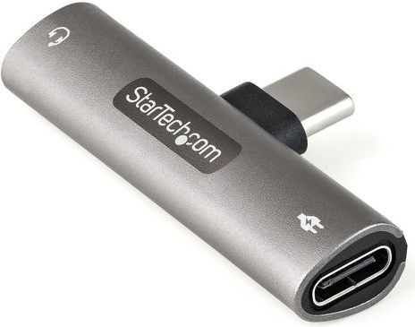 StarTech.com USB-C Audio & Oplaadadapter - USB-C Audio Adapter met 3.5mm TRRS Koptelefoon/Headset Jack en 60W USB Type-C Power Delivery Pass-through - Voor USB-C Telefoon/Tablet/Laptop