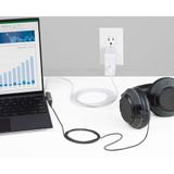 StarTech.com USB-C Audio & Oplaadadapter - USB-C Audio Adapter met USB-C Koptelefoon/Headset Poort en 60W USB Type-C Power Delivery Pass-through - Voor USB-C Telefoon/Tablet/Laptop