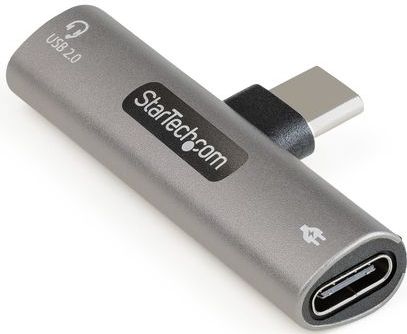 StarTech.com USB-C Audio & Oplaadadapter - USB-C Audio Adapter met USB-C Koptelefoon/Headset Poort en 60W USB Type-C Power Delivery Pass-through - Voor USB-C Telefoon/Tablet/Laptop