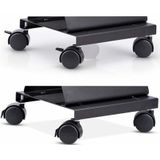 StarTech - Computer Torenkar - Zwart - Mobiele CPU Caddy op Wielen - Max Belasting 46.3lb/21kg