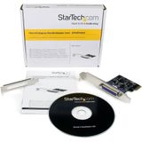 StarTech 1 poort PCIe-uitbreidingskaart - PCI Express naar parallelle interfacekaart - D, Controlekaart