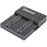 StarTech - Standalone M.2 SATA NVMe Duplicator - Schijfduplicator - Zwart - Materiaal: Kunststof