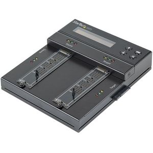 StarTech - Standalone M.2 SATA NVMe Duplicator - Schijfduplicator - Zwart - Materiaal: Kunststof
