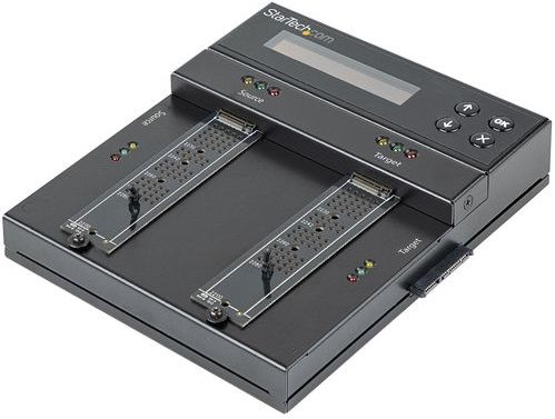 StarTech - Standalone M.2 SATA NVMe Duplicator - Schijfduplicator - Zwart - Materiaal: Kunststof