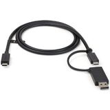 StarTech.com USBCCADP USB-kabel 1 m USB 3.2 Gen 2 (3.1 Gen 2) USB C Zwart