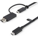 StarTech.com USBCCADP USB-kabel 1 m USB 3.2 Gen 2 (3.1 Gen 2) USB C Zwart