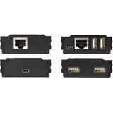 StarTech.com 4-Port USB 2.0 Extender Hub over Single CAT5e/CAT6 Ethernet Kabel (RJ45) - 100m - USB Extender Hub Adapter Kit - Metalen Behuizing - Extern Gevoed - 480 Mbps