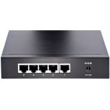 StarTech.com Unmanaged 2.5G Switch - 5 Port Gigabit Switch - 2.5GBASE-T Unmanaged Ethernet Switch - Ethernet Splitter - Din Rail of Wandmonteerbaar - Multi-Gigabit - Auto-MDIX - 9K Jumbo