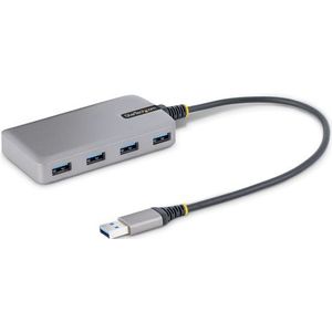 StarTech.com 4-Port USB Hub, USB 3.0 5Gbps, Bus Powered USB-A naar 4x USB-A Hub met Optionele Extra Power Input, Compacte Desktop/Laptop USB Hub, 30cm Kabel, USB 3.0 Expansion Hub