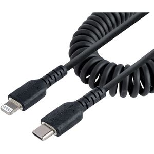 StarTech 0,5 meter USB-C naar Lightning Kabel - Spiraalkabel