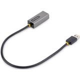 StarTech.com USB 3.0 naar Gigabit Ethernet Network Adapter - 10/100/1000 Mbps, USB naar RJ45, USB 3.0 naar LAN Adapter, USB 3.0 Ethernet Adapter (GbE), 30cm Aangesloten Kabel, Driverless Install
