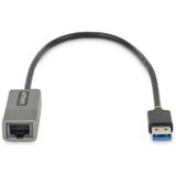 StarTech.com USB 3.0 naar Gigabit Ethernet Network Adapter - 10/100/1000 Mbps, USB naar RJ45, USB 3.0 naar LAN Adapter, USB 3.0 Ethernet Adapter (GbE), 30cm Aangesloten Kabel, Driverless Install