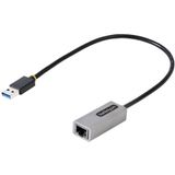 StarTech.com USB 3.0 naar Gigabit Ethernet Network Adapter - 10/100/1000 Mbps, USB naar RJ45, USB 3.0 naar LAN Adapter, USB 3.0 Ethernet Adapter (GbE), 30cm Aangesloten Kabel, Driverless Install