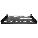 StarTech.com - SHELF-1U-12-FIXED-V - Rack Shelf - Universeel - Geventileerd - 19 inch - Max. 25kg - Diepte 30 cm