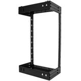 RACK-18U-20-WALL-OA Apparatuur Rack - Open Frame - Verstelbare Diepte - Stevige Constructie