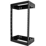 RACK-18U-20-WALL-OA Apparatuur Rack - Open Frame - Verstelbare Diepte - Stevige Constructie