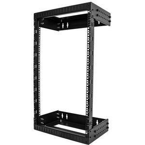 RACK-18U-20-WALL-OA Apparatuur Rack - Open Frame - Verstelbare Diepte - Stevige Constructie