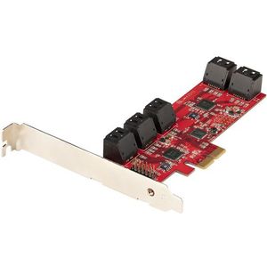 SATA III Controller - ASM1062 - 10 Poorts - PCIe x2 - 6 Gbps