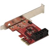 SATA III Controller - 4 Ports - PCIe x4 - ASM1164 - 6 Gbps
