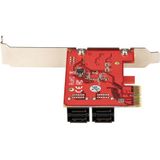 SATA III Controller - 4 Ports - PCIe x4 - ASM1164 - 6 Gbps