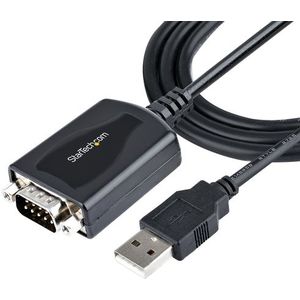 StarTech - 1P3FPC-USB-SERIAL - USB naar Serieel Kabel - Zwart - 0,9 m