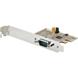 StarTech 1 Port PCI Express RS232 Seriële Kaart, PCIe RS232 Serial Host Controller Kaart, PCIe naar Serial DB9 Adapter Kaart, 16C1050 UART, Standaard of Low Profile, COM Retentie, Windows & Linux