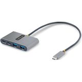 StarTech.com 4-poorts USB-C hub met 100W krachtoverbrenging - 2x USB-A + 2x USB-C - 5Gbps - 30 cm lange kabel - draagbare USB Type-C naar USB-A/C hub - USB-C splitter