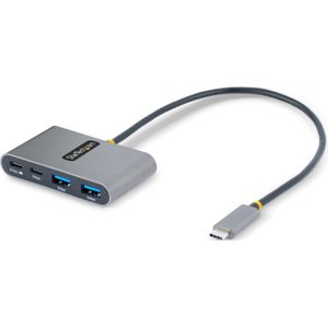 StarTech.com 4-poorts USB-C hub met 100W krachtoverbrenging - 2x USB-A + 2x USB-C - 5Gbps - 30 cm lange kabel - draagbare USB Type-C naar USB-A/C hub - USB-C splitter