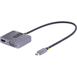 StarTech USB-C HDMI VGA Adapter - 3.5 mm Audio - 4K 60Hz