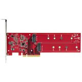 Startech - PCIe-uitbreidingskaart - Dual M.2 PCIe Card B - PCIe 4.0 x8 of x16 Slot