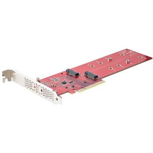 Startech - PCIe-uitbreidingskaart - Dual M.2 PCIe Card B - PCIe 4.0 x8 of x16 Slot