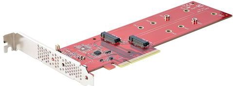 Startech - PCIe-uitbreidingskaart - Dual M.2 PCIe Card B - PCIe 4.0 x8 of x16 Slot