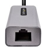 StarTech.com USB-C naar Ethernet Adapter, USB 3.0 naar Gigabit Ethernet Netwerk Adapter - 10/100/1000 Mbps, USB-C naar RJ45 Ethernet Adapter (GbE), 30cm Aangesloten Kabel, Driverless Installatie