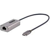 StarTech.com USB-C naar Ethernet Adapter, USB 3.0 naar Gigabit Ethernet Netwerk Adapter - 10/100/1000 Mbps, USB-C naar RJ45 Ethernet Adapter (GbE), 30cm Aangesloten Kabel, Driverless Installatie