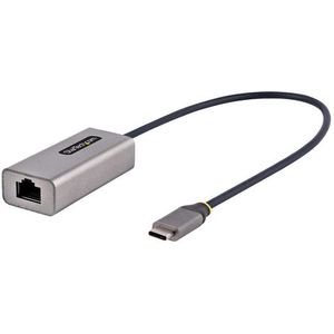 StarTech.com USB-C naar Ethernet Adapter, USB 3.0 naar Gigabit Ethernet Netwerk Adapter - 10/100/1000 Mbps, USB-C naar RJ45 Ethernet Adapter (GbE), 30cm Aangesloten Kabel, Driverless Installatie